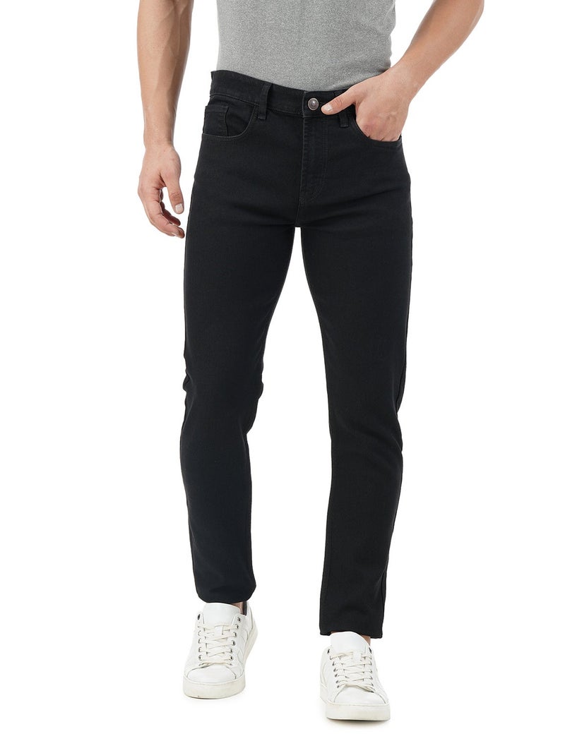 inkd Men's Slim Fit Jeans - Mid-Rise | Cotton Blend | Stretchable Fabric | Jeans for Men | Classic 5 Pocket Styling - Image 4